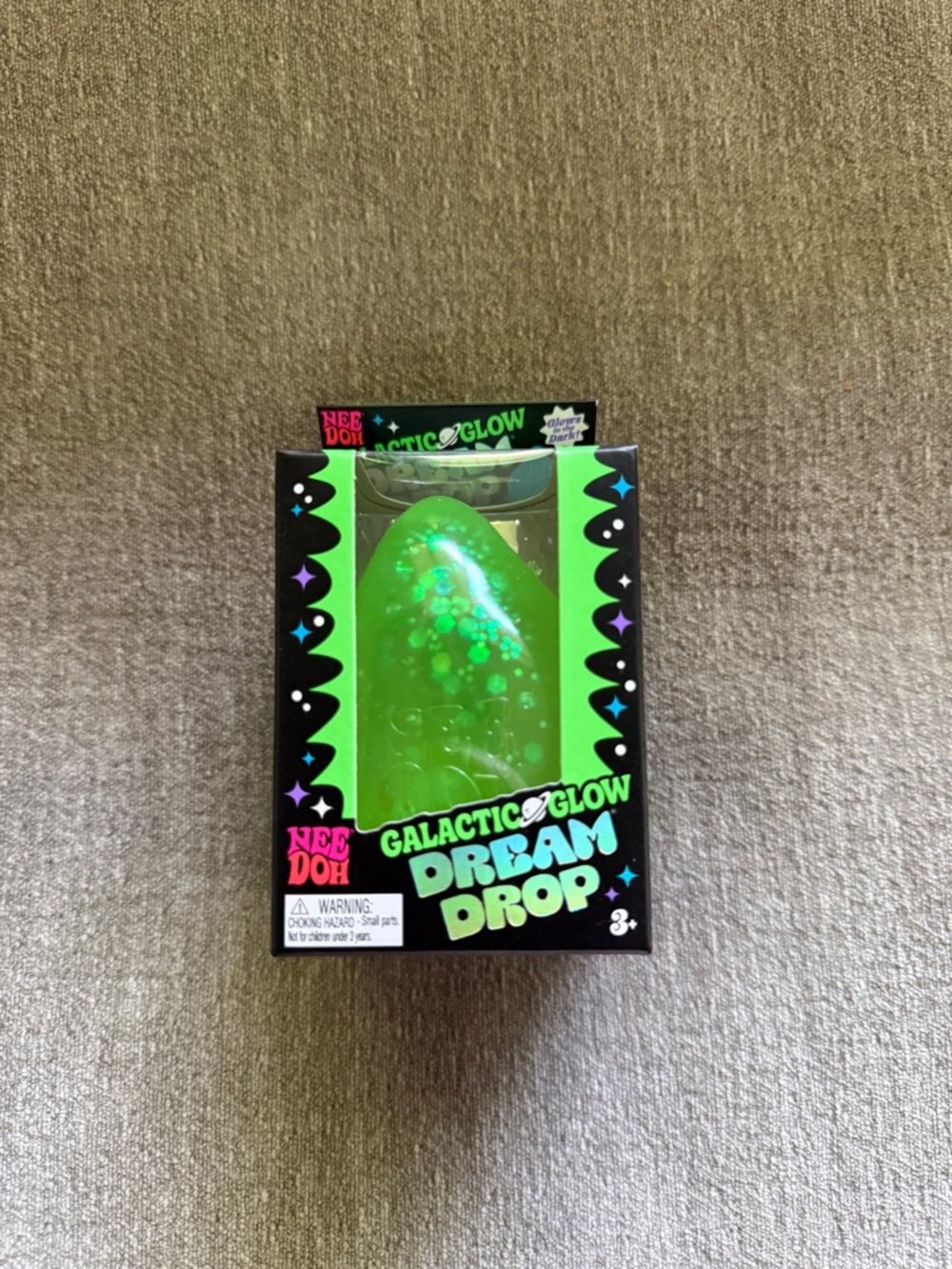 NEW- Nee Doh Galactic Glow Dream Drop - Green